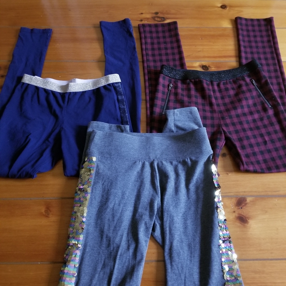 Kids Leggings. Size 10-12. Bundle of three